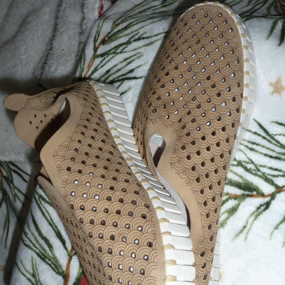 Sale- ILSE JACOBSEN Women's Tulip 139 Perforated Slip-on Flat sz 41Eu/ 11US